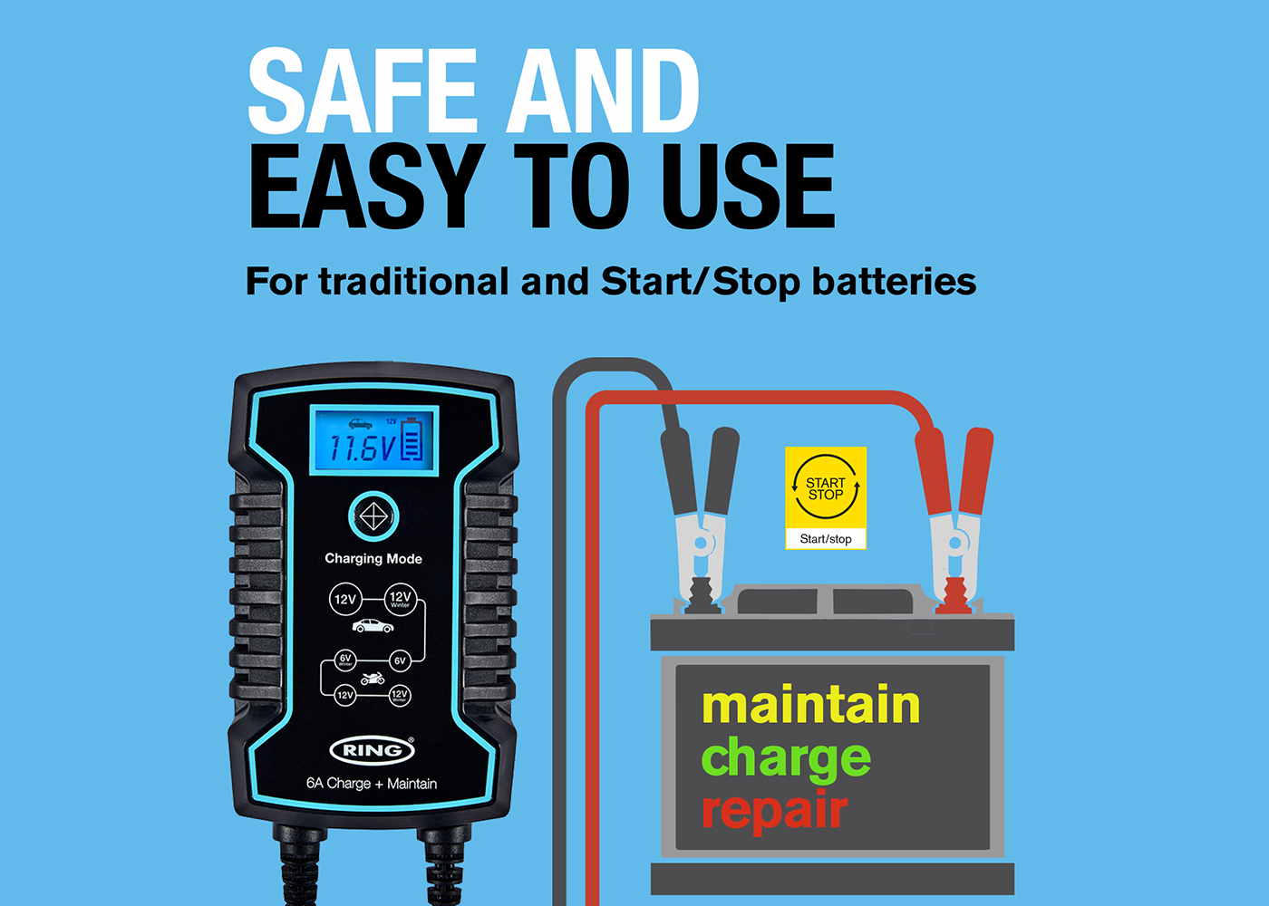 Charging start on sale stop battery